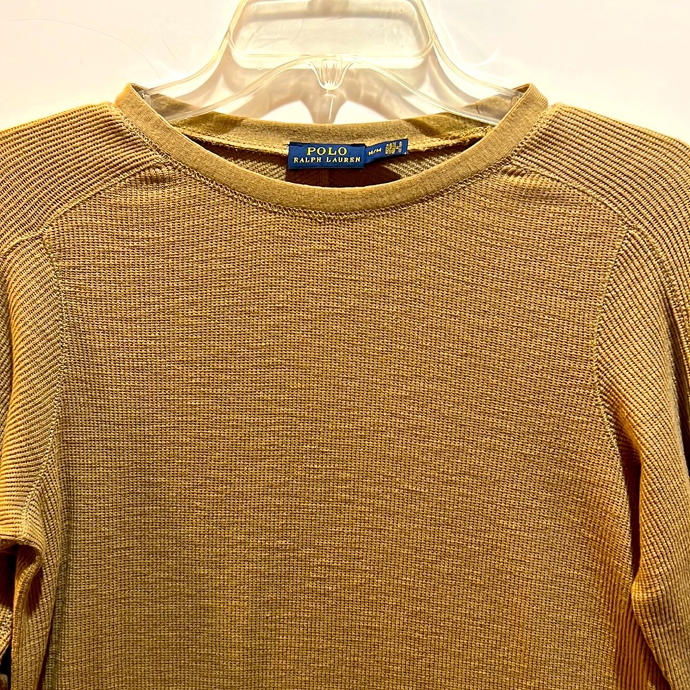 Polo Ralph Lauren Taupe Thermal Sweater Dress Sz M